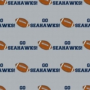 Medium Spirit Football Go Seahawks! Seattle Navy Blue Silver Grey