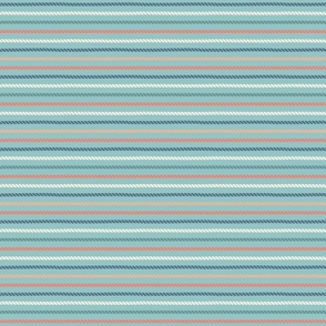 (S) Nautical rope stripes Coastal Chic tidewater green