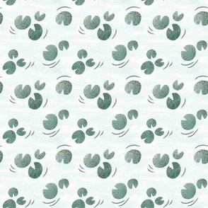 Lily Pads Sea Green - Medium Scale