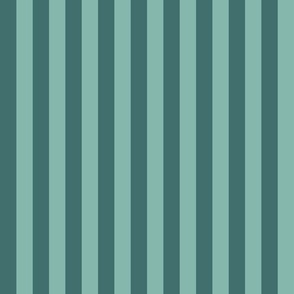 Sail Away Vertical Nautical Stripe Green Rockpool mix