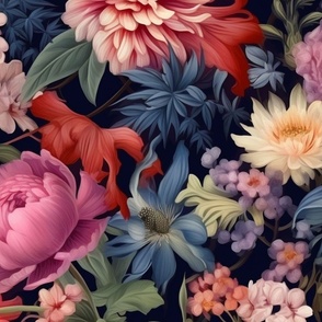 British moody floral