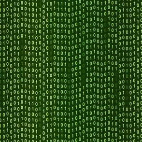 Monochrome green ones and zeros matrix