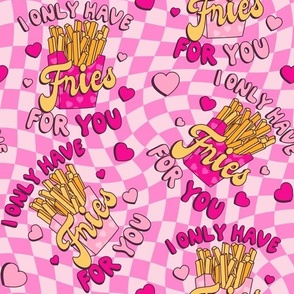 FRIES FOR YOU-PINK CHECK