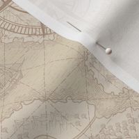 Classic Fantasy Vintage Map_Light Compass_50Size