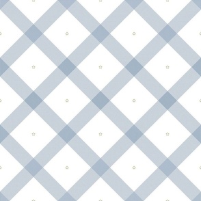 Plaid_ light blue gray on white