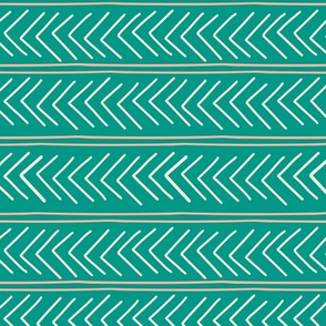 Simple Arrows Teal and Pink Modern Chevron