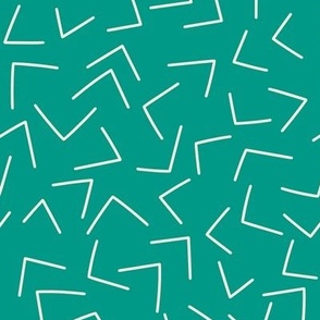 Modern Arrows Teal Simple Line Art