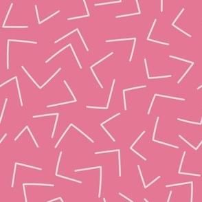 Cute Simple Pink Arrows Line Art