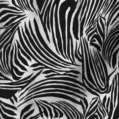 abstract zebra skin with black stripes