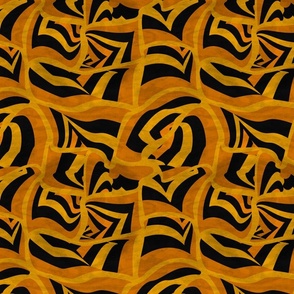 abstract random stripes with yellow and black colors