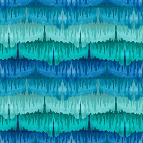  abstract blue ice melting with watercolor texture