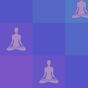 Yoga Purple Gradient | Lotus Pose