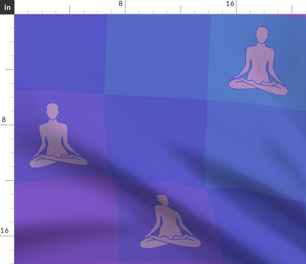 Yoga Purple Gradient | Lotus Pose
