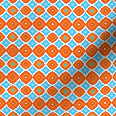 Orange and Blue Geometric