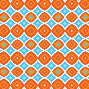 Orange and Blue Geometric