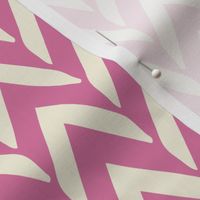 1.75 inch Modern Pink Herringbone Chevron Arrows