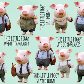 Little Piggys Going To School