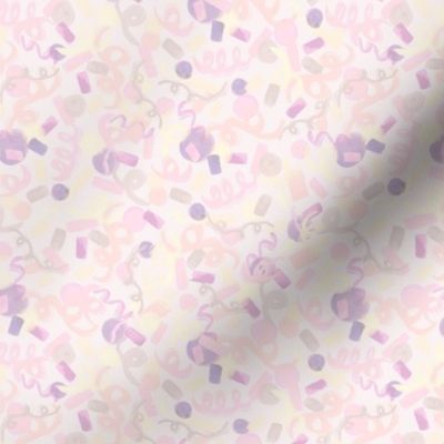 Party Confetti Pastel Blush Pinks 6in Small