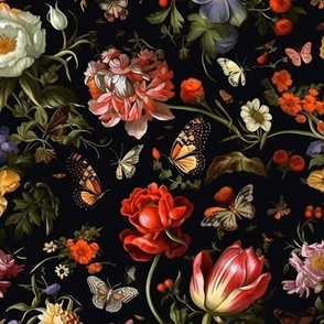Dark Baroque Floral