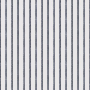 Platinum White and Dark Navy Blue - Textured Vertical Stripe- SMALL