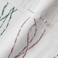 Abstract pencil sketch curvy lines in christmas - large