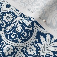 Bourgogne Tile ~ Lonely Angel ~ White & Blue & Bright
