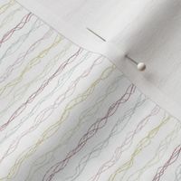 Abstract pencil sketch curvy lines in pastel - mini