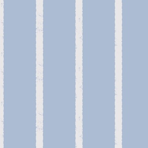 Ice Blue and Platinum White - Textured Vertical Stripe - Large