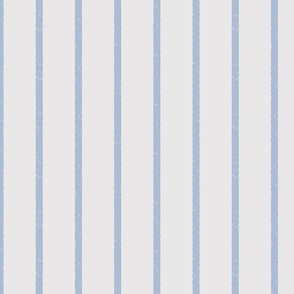 Platinum White and Ice Blue- Textured Vertical Stripe - Medium