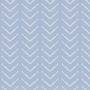 Ice Blue and Platinum White geometric brushstroke texture boho tribal chevron - medium