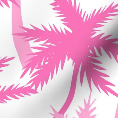 Tropical Pink Palm Trees