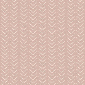 muted rose pink buff and egret off white - geometric brushstroke texture boho tribal chevron - msmall