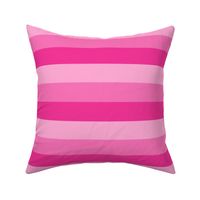 Monochromatic Shades Of Pink Stripes