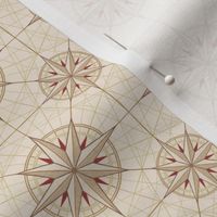 Compass Rose on Parchment, small