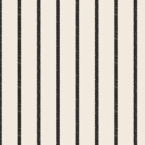 monochrome off white and black - Textured Vertical Pinstripe - medium