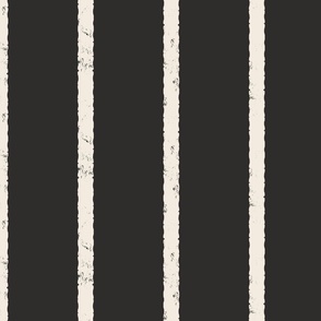 monochrome black and off white - Textured Vertical Pinstripe - Large