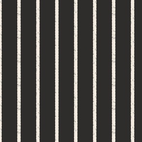 monochrome black and off white- Textured Vertical Pinstripe - medium