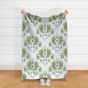 Large Italian Wild Damask on White_Large