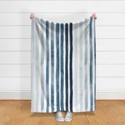 Stripes coastal navy Vertical - MetallicWallpaperModern Wallpaper
