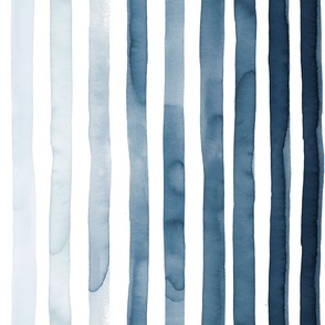 Stripes coastal navy Vertical - MetallicWallpaperModern Wallpaper