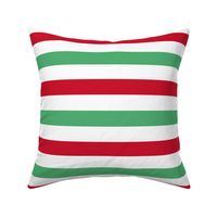 Red and Green Christmas Stripes Festive