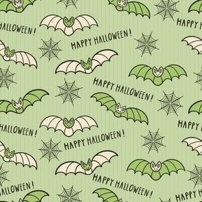 Green-beige-flying-Halloween-bats-on-a-soft-vintage-green-background-with-cobwebs-and-lines-S-small