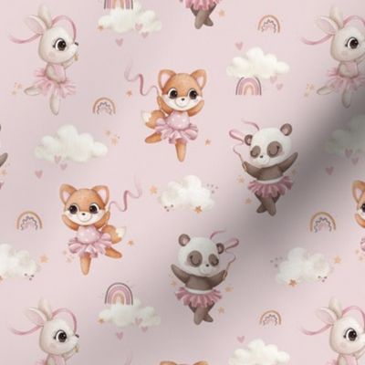 Paws and Pirouettes - SMALL - pink