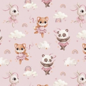 Paws and Pirouettes - SMALL - pink