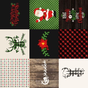Christmas cheater quilt-rotated