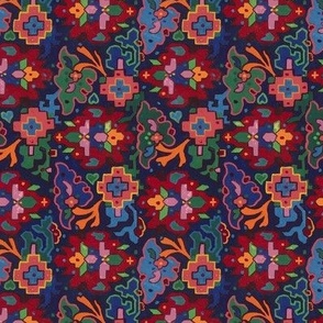 richly colored tapestry design 