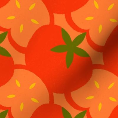 Red-tomatoes-diagonal-on-orange