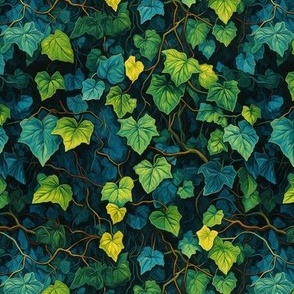 Vincent van Gogh Inspired Ivy Wall