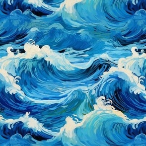 Vincent van Gogh Inspired Ocean Waves 2