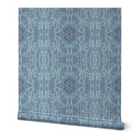 toile araignée laine turquoise